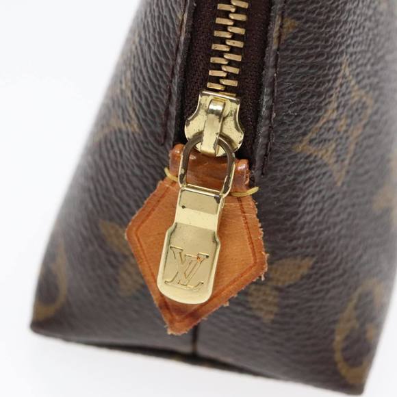 LOUIS VUITTON Monogram Pochette Cosmetic PM Cosmetic Pouch M47515 LV Auth 90622 - Picture 8 of 16